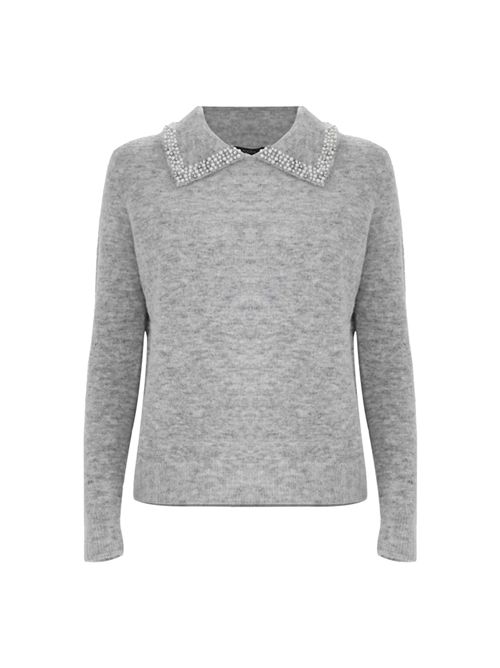 Maglia con colletto a punta e perle - Maglia M/L Aralda KOCCA | ARALDA/M9001